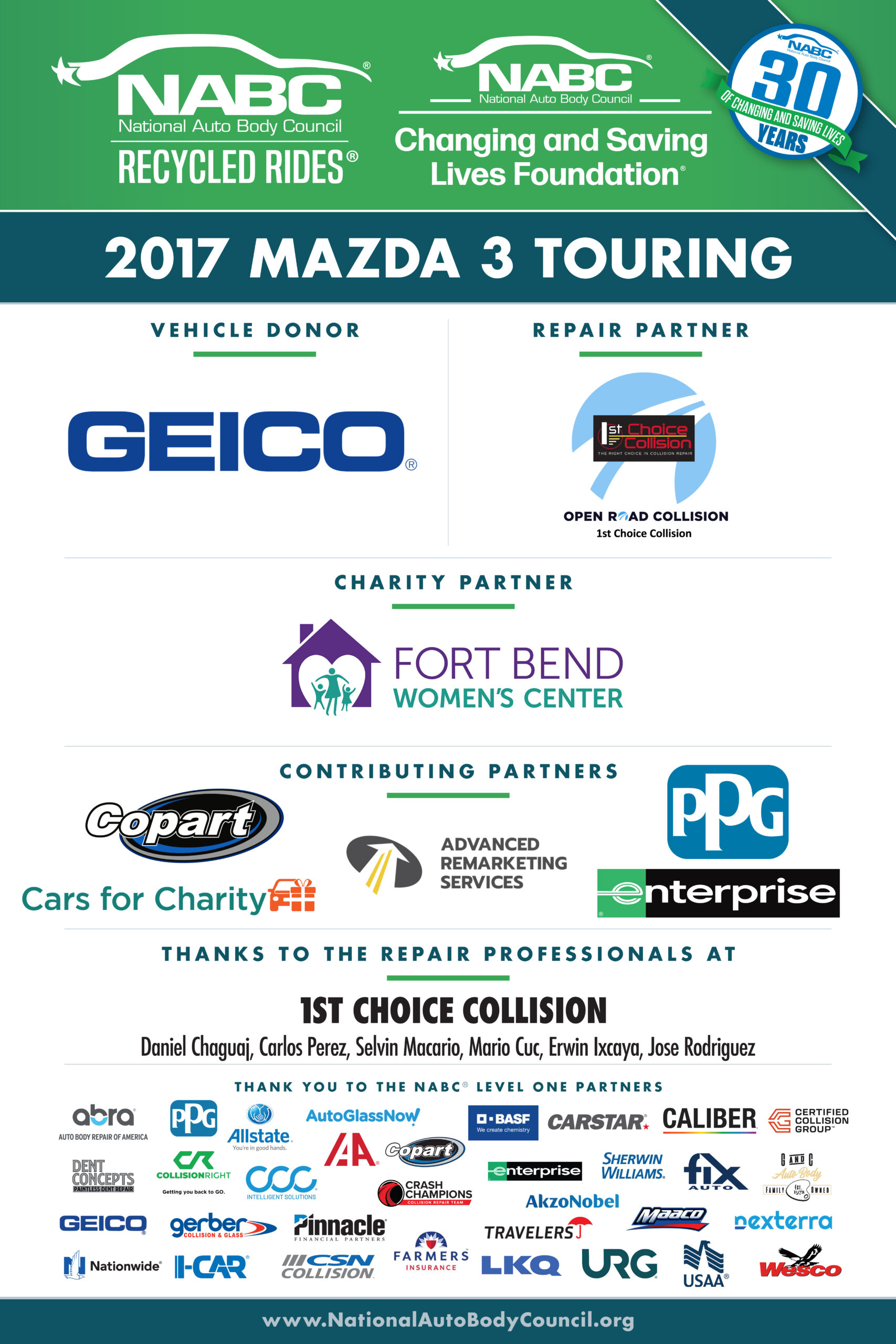 Read more about the article Single mother of three, being gifted a much-needed refurbished vehicle by Open Road Collision/1st Choice Collision and GEICO